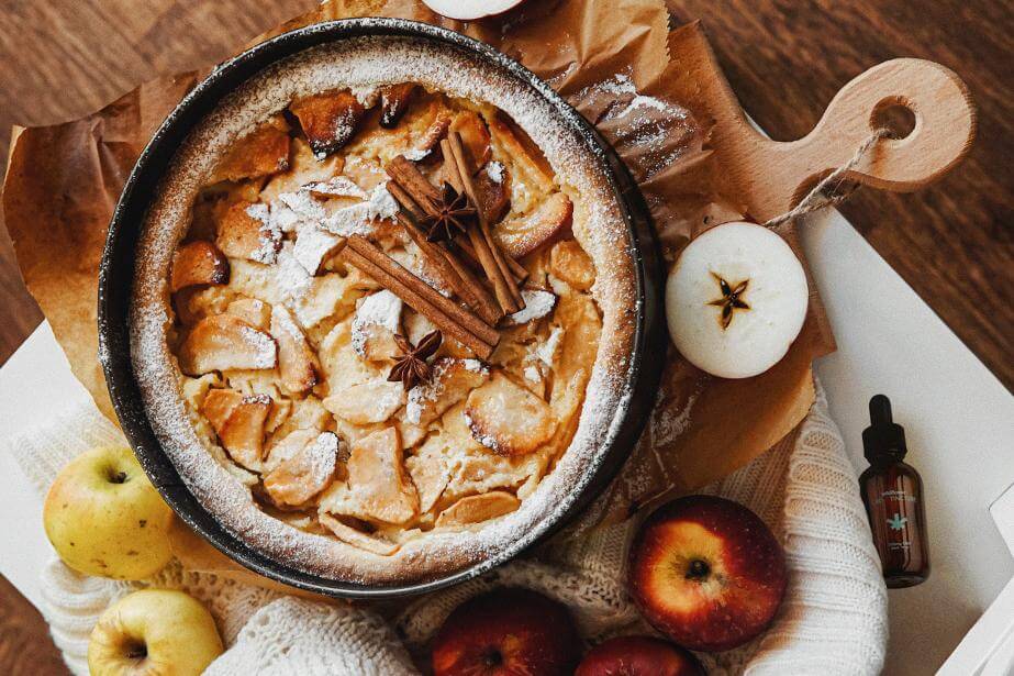 Single crust Apple Pie with added CBD