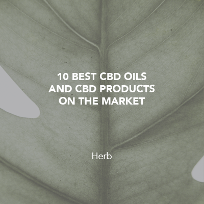 10 best CDB oils and CBD products on the market